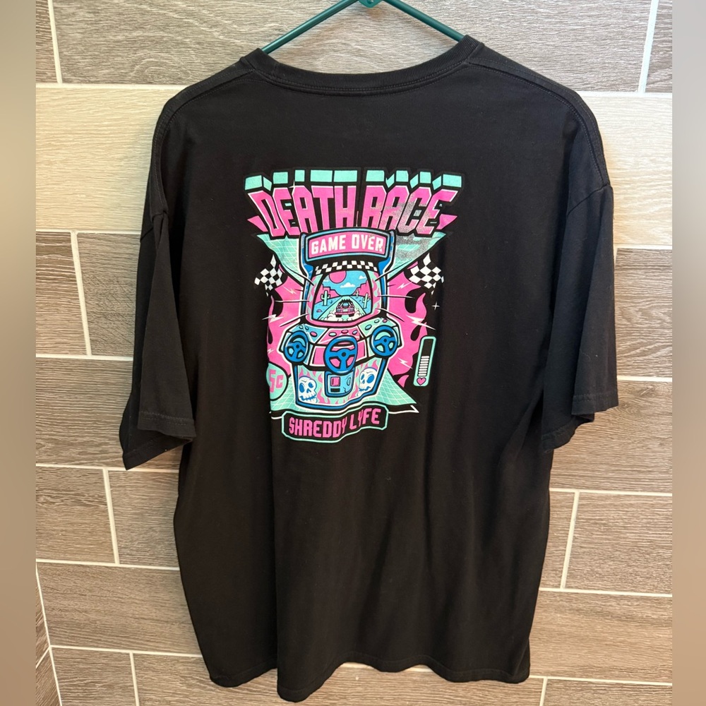 Men’s Black Shreddy Lyfe Death Race Shirt XL
